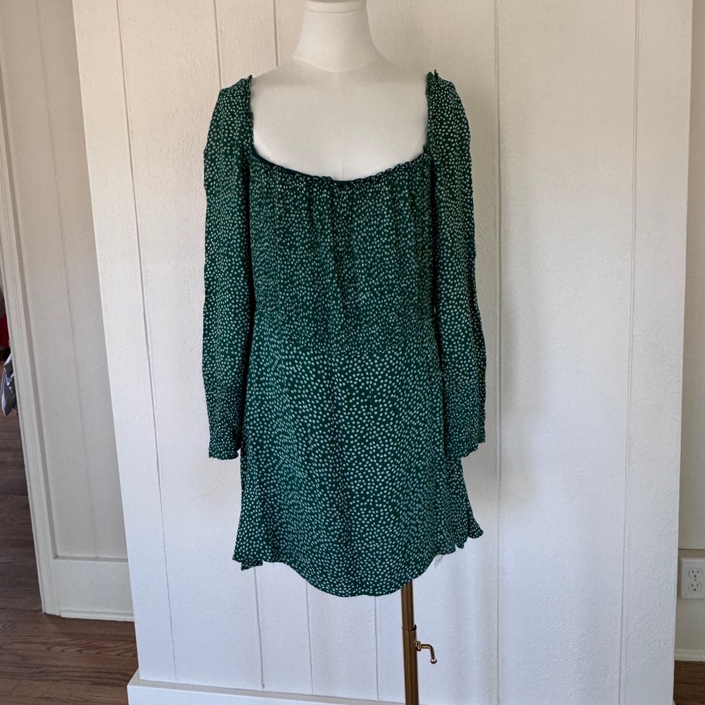 Reformation green dress